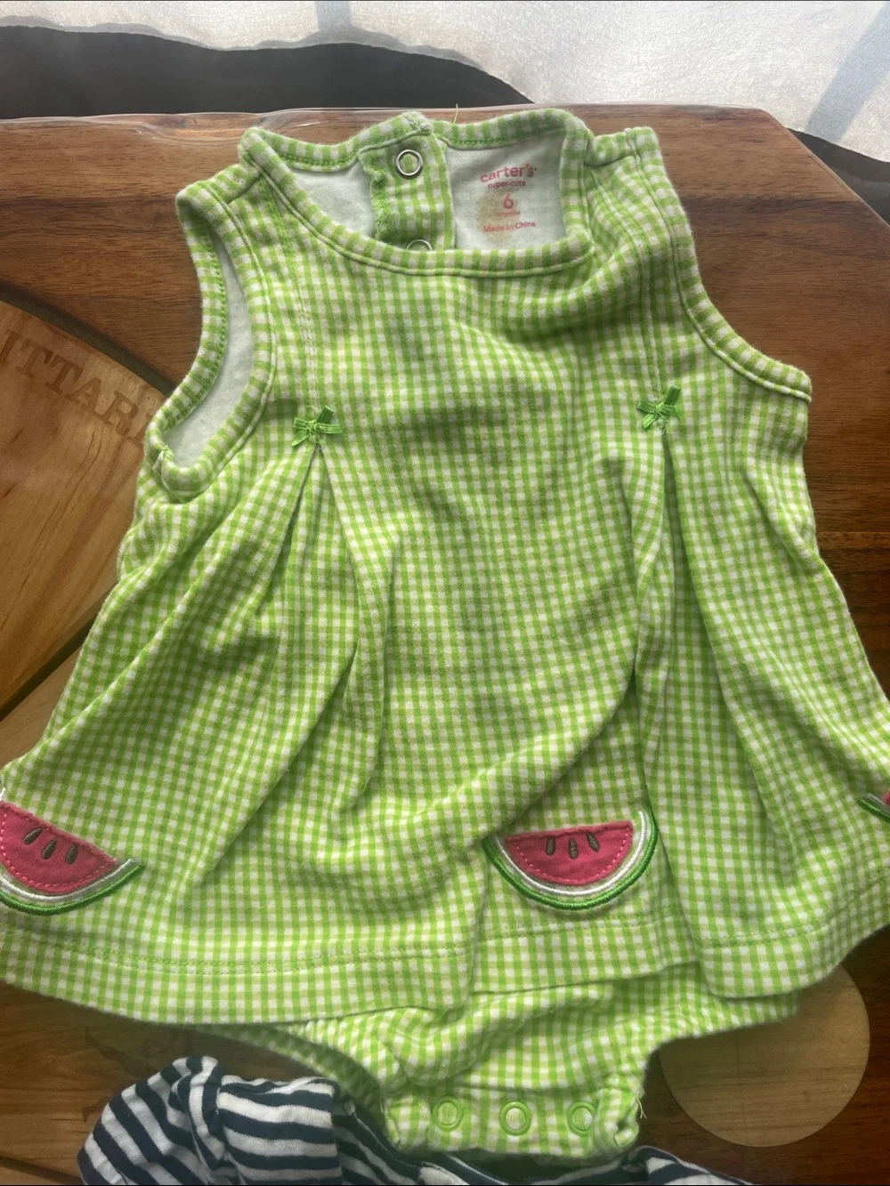 9 piece lot of baby girls 3 - 6 month summer / spring clothes (mostly 6 months)